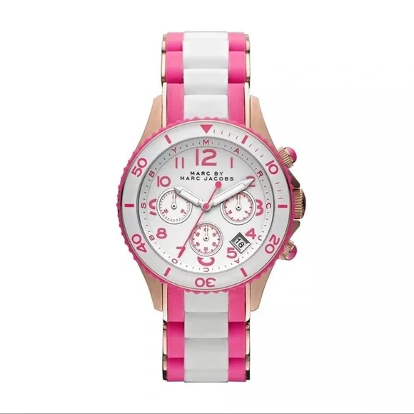 Marc by Marc Jacobs watch NEW pink and gold watch with extra links NWOB - Picture 2 of 8